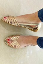 Eleonora | Sandalias doradas ligeras de verano