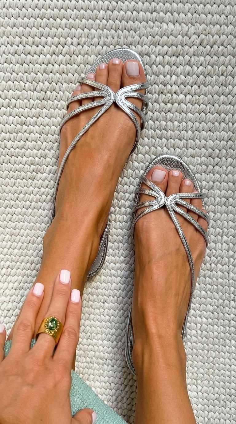 Ginevra | Sandalias doradas de elegancia veraniega