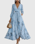 Rowella | Elegante Vestido maxi Plissettato