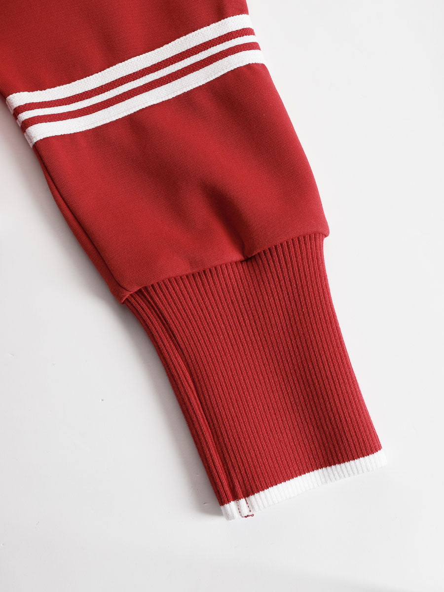 Priscilla - Conjunto deportivo elegante con sudadera de media cremallera