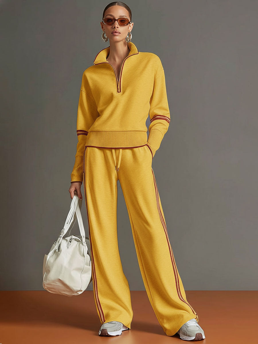 Marietta – azulsa y pantalones de pierna ancha