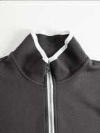 Priscilla - Conjunto deportivo elegante con sudadera de media cremallera