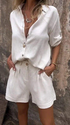 Linnea - conjunto de lino ligero