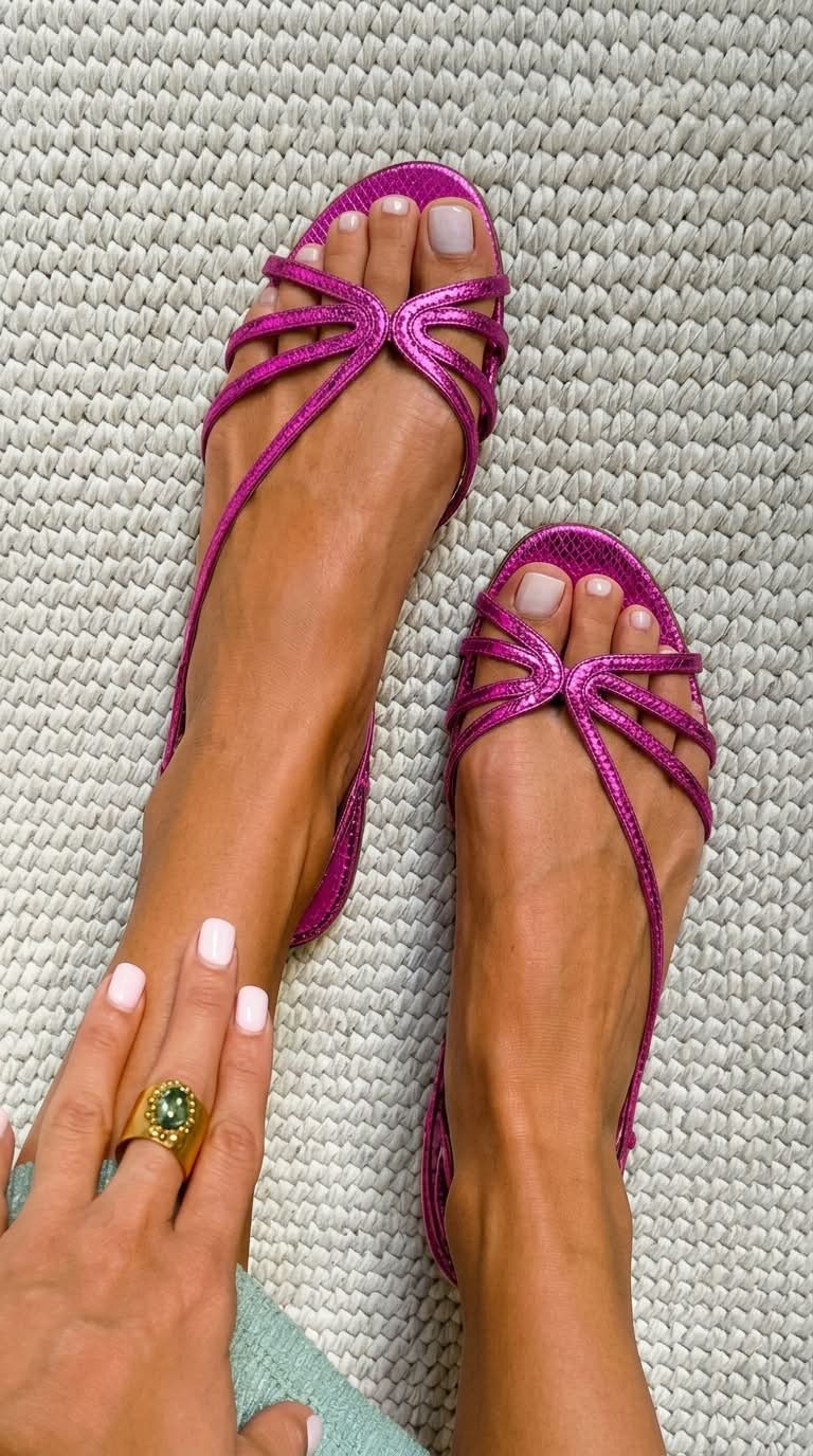 Ginevra | Sandalias doradas de elegancia veraniega