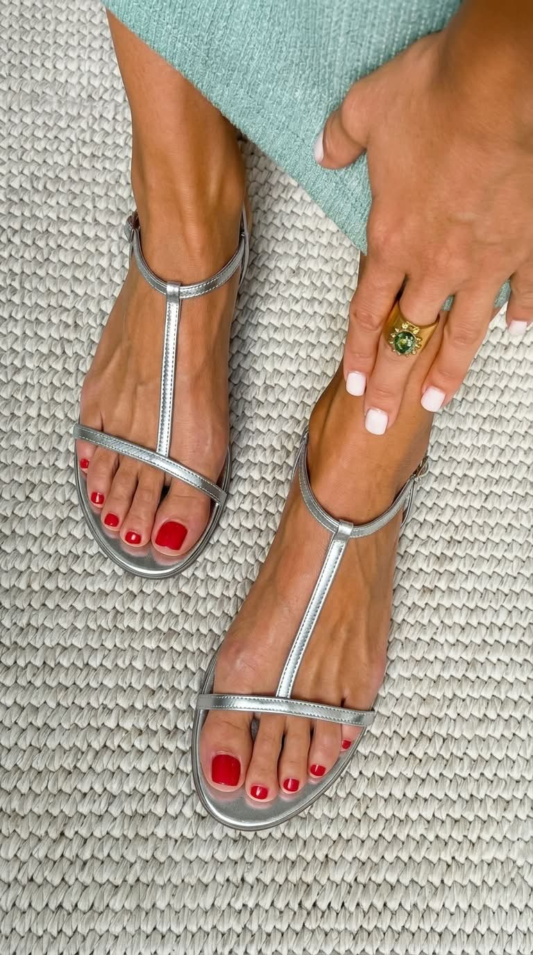 Rosalba | Sandalias doradas de primavera