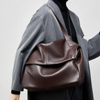 Adriana | Bolso minimalista de piel auténtica suave y retro para diario