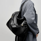Adriana | Bolso minimalista de piel auténtica suave y retro para diario