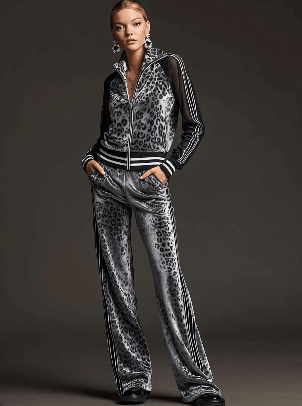 Teresa – conjunto deportivo in terciopelo