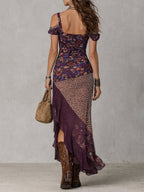 Vestido Maxi Urbano Nómada con Estampado Leopardo